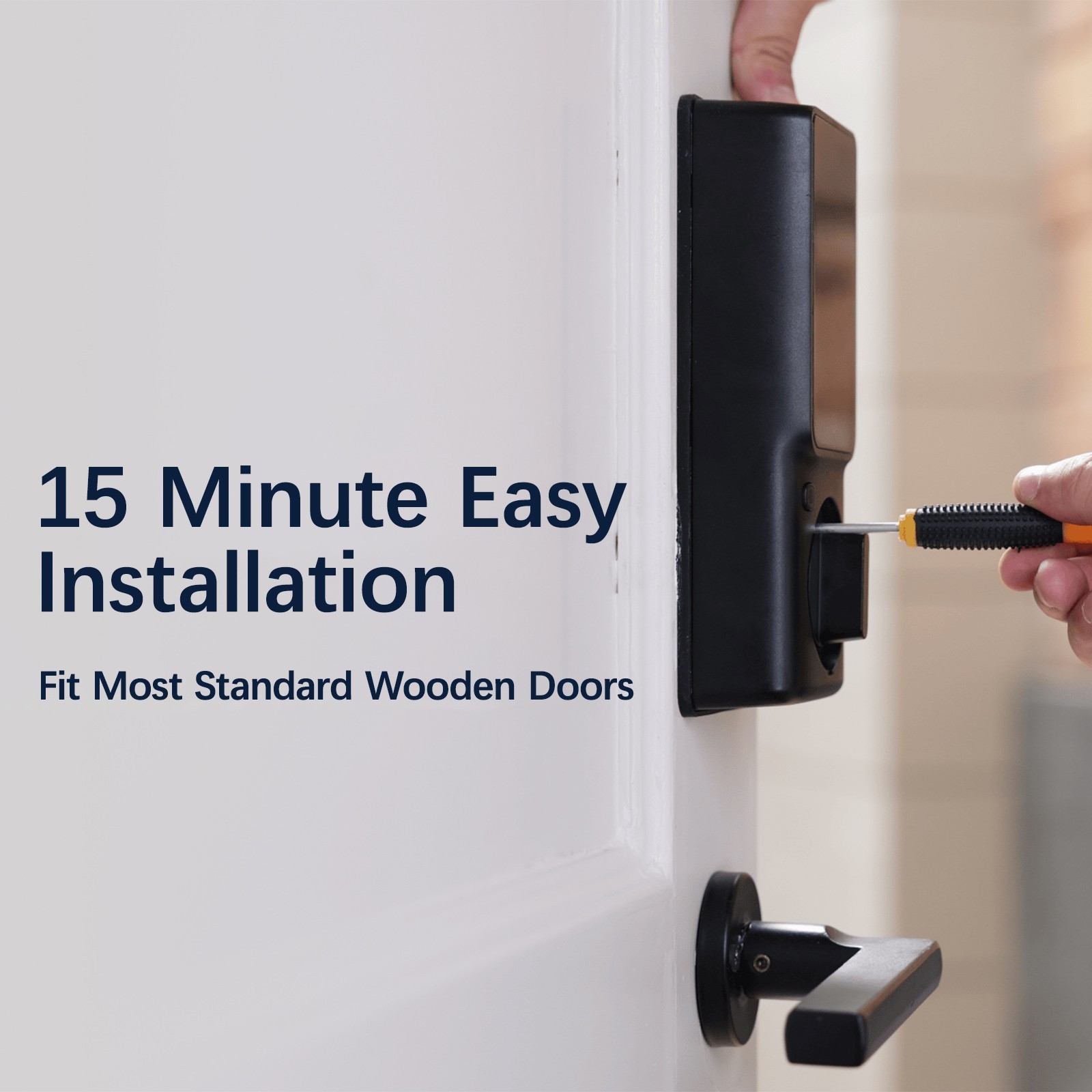 Video Smart Lock S398, 4-in-1 Camera Doorbell Fingerprint Keyless Door Lock