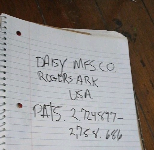 1956 Daisy Model 25 Pump BB Gun