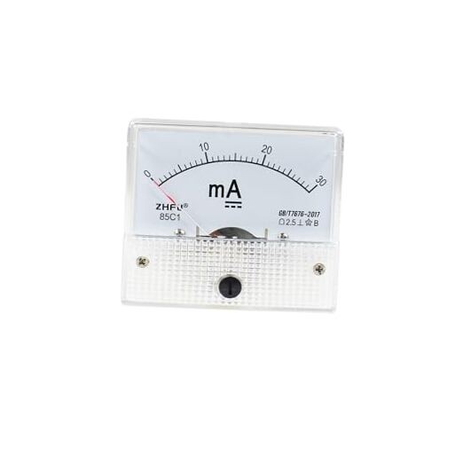 Analog Current Panel Meter DC 0-85C1 Pointer Amp Ammeter 2.5 Accuracy for 30mA