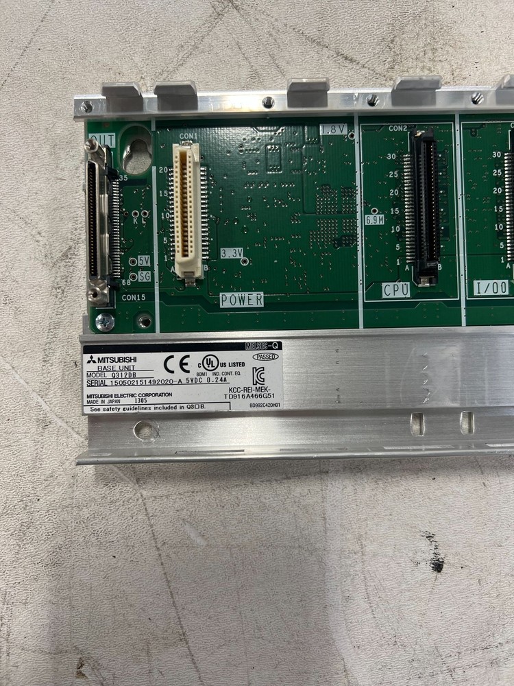 MITSUBISHI Q312DB PLC CHASSIS CONTROL USED