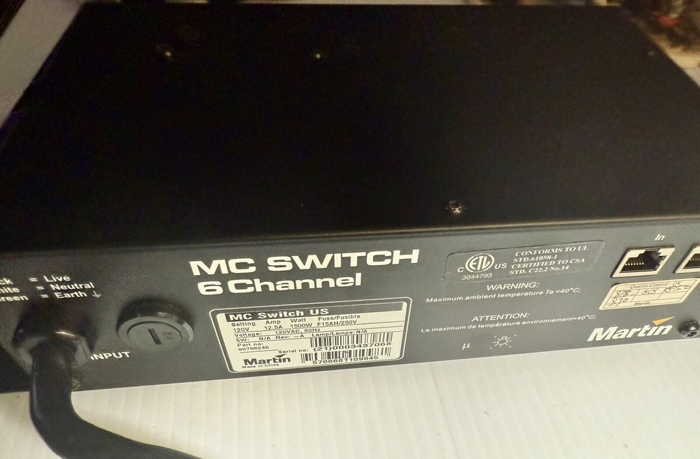 Martin MC 6 Channel Switch 1500 Watt
