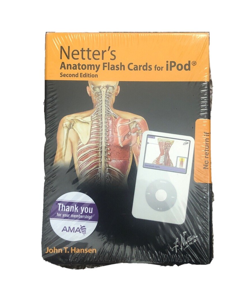 Netter's Anatomy/ Second Edition/ for Apple Ipad flash cards.