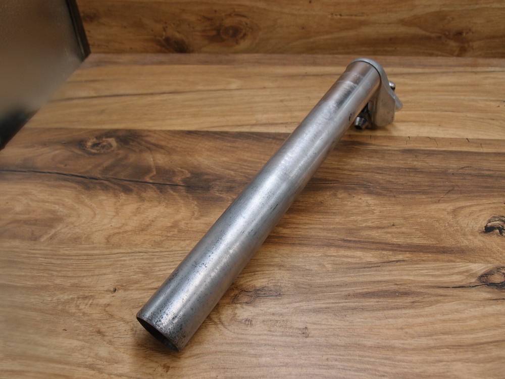 MTB silver plain seatpost 30.2 mm