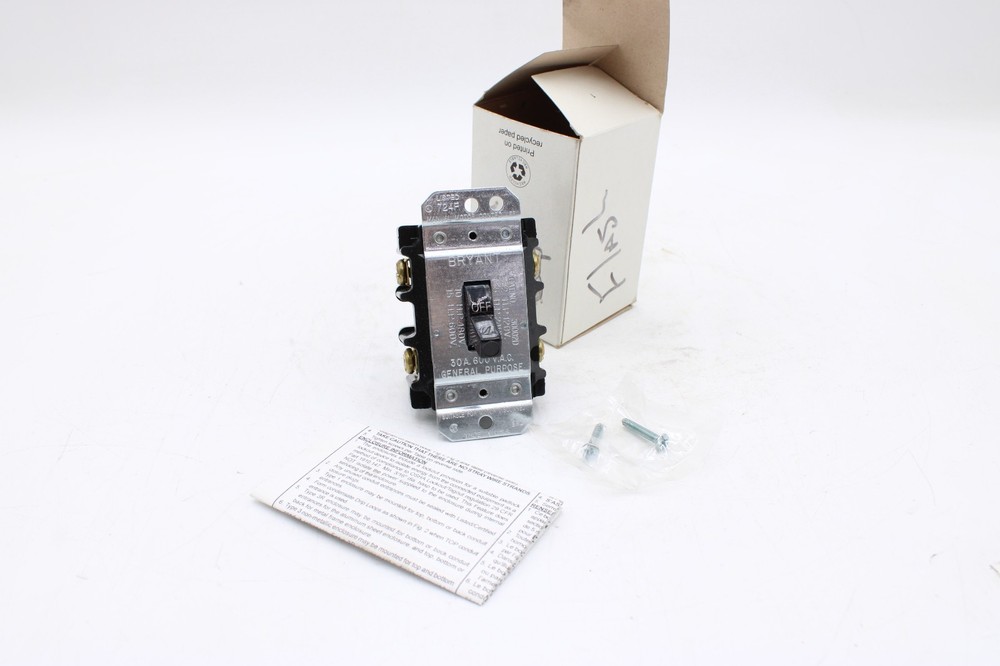 Bryant 30002D Manual Motor Disconnect Switch