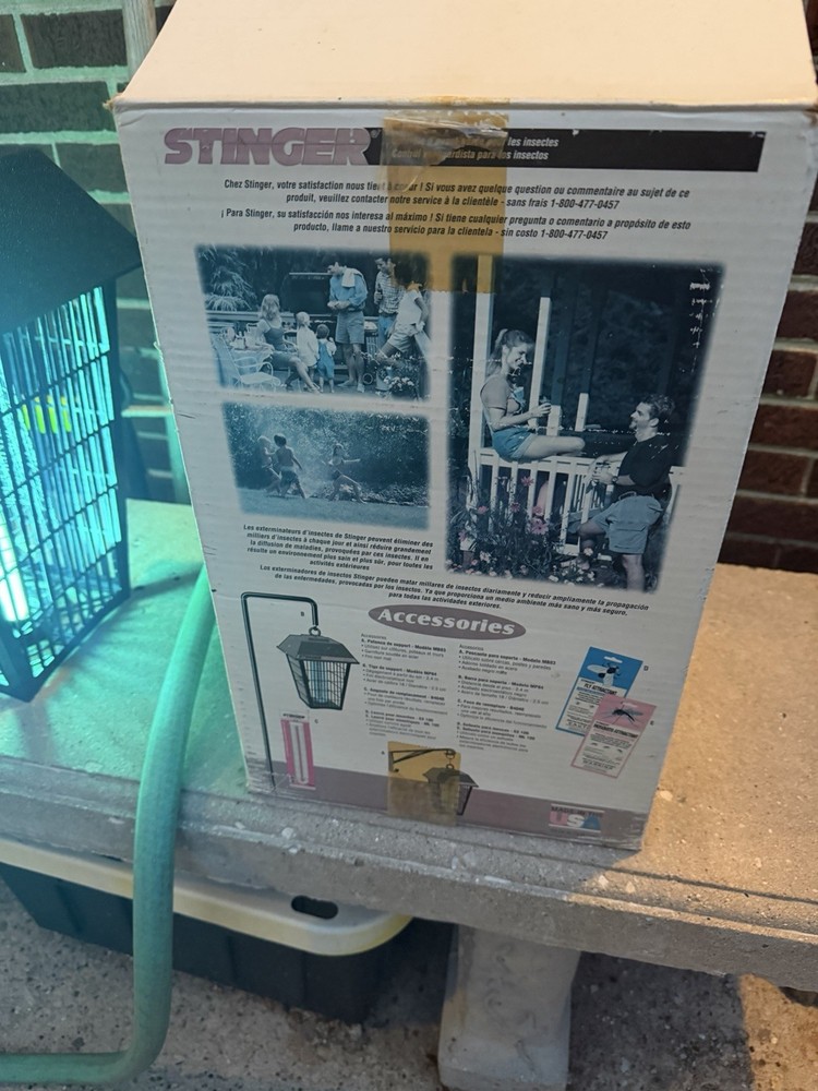 Stinger Bug Zapper Model UV 40 USA TESTED WORKING WITH BOX