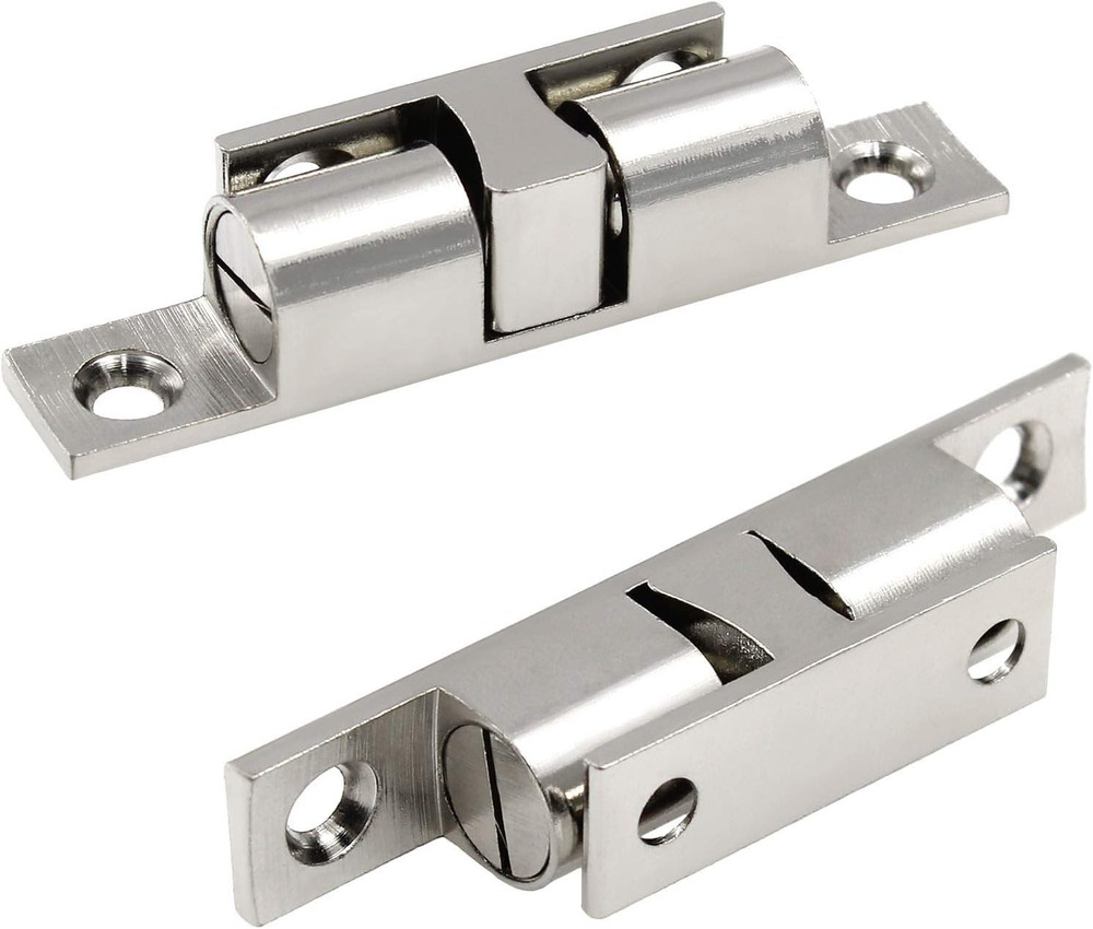 5Pcs 2.75"/ 70Mm Double Ball Tension Roller Catch Latch, Solid Brass Hardware Fi