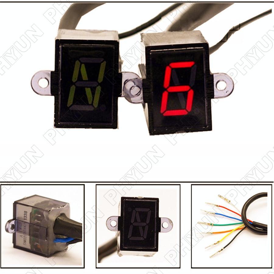 Universal 6 Speed N-6 Digital Gear Indicator Shift Lever Sensors Gear Display