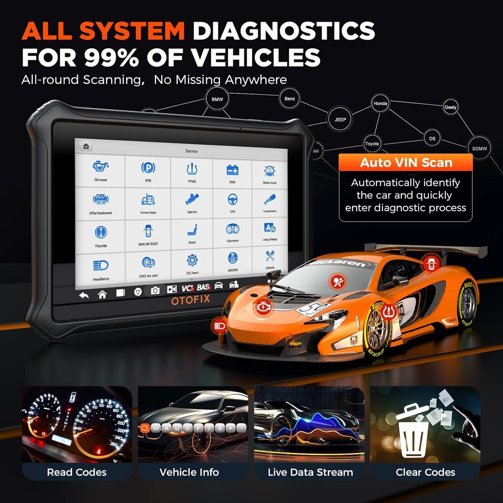 2025 OTOFIX D1 Lite Bidirectional Full System OBD2 Car Diagnostic Scanner Tool