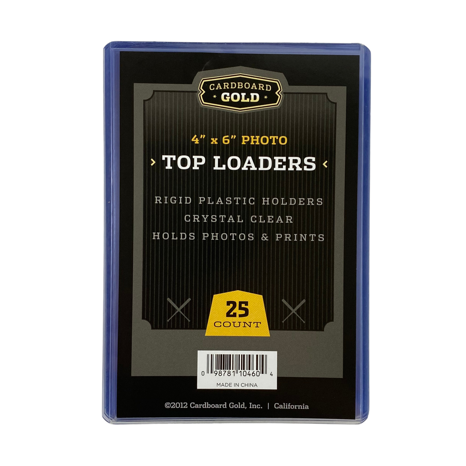 500ct Cardboard Gold 4x6 Top Loaders for Postcards/Photos - Clear Rigid PVC