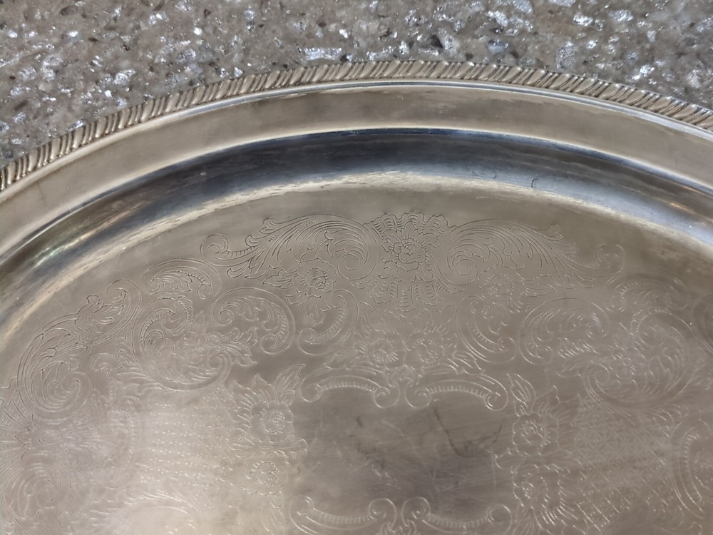 Silver Plate Serving Tray 16"X11.5"