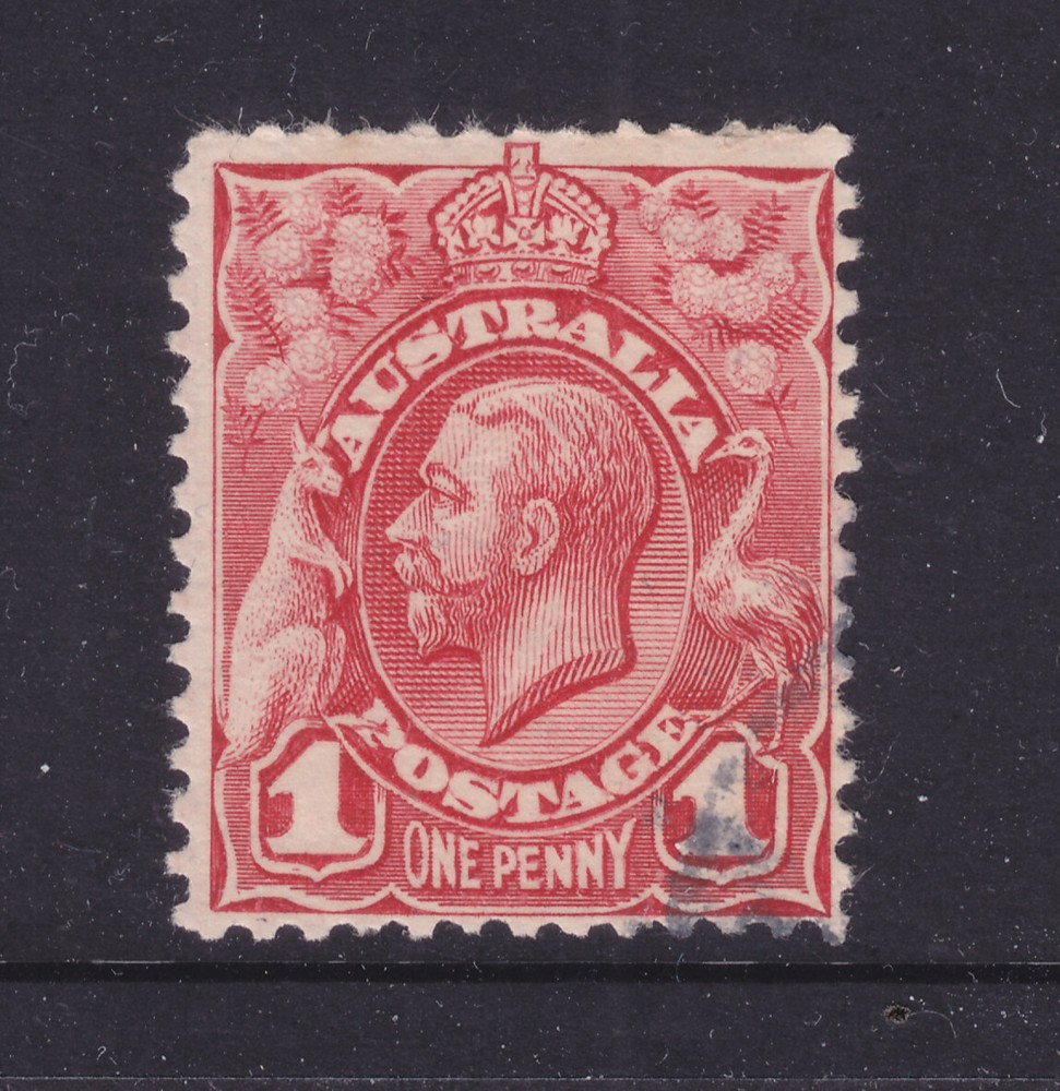 KGV:  1d  RED  ENGRAVED  USED