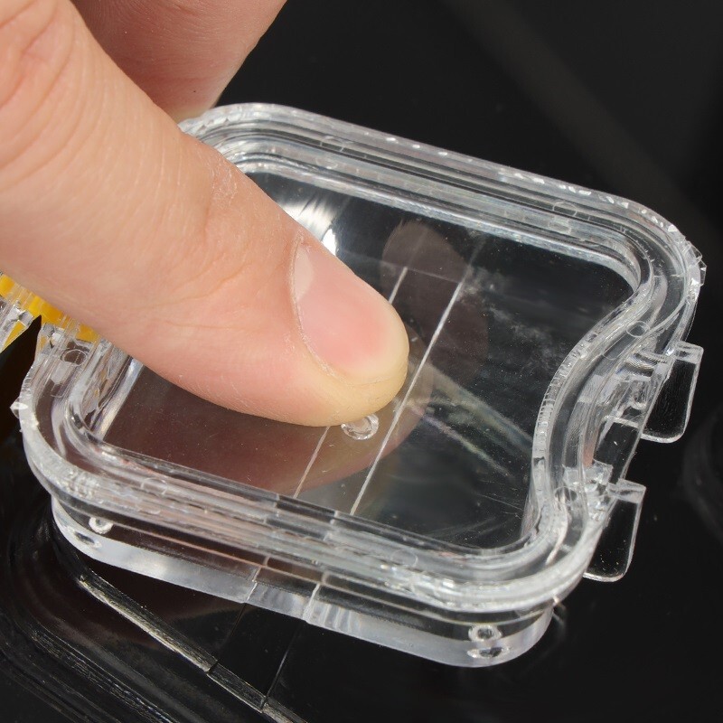 10Pcs Denture False Teeth Membrane Case Container Hinged Display Box Jewelry