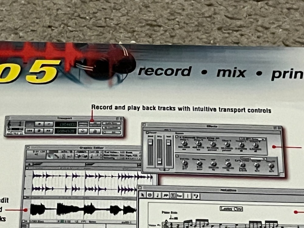 Cakewalk Metro 5 Multitrack MAC Studio Software New Sealed Vintage Rare