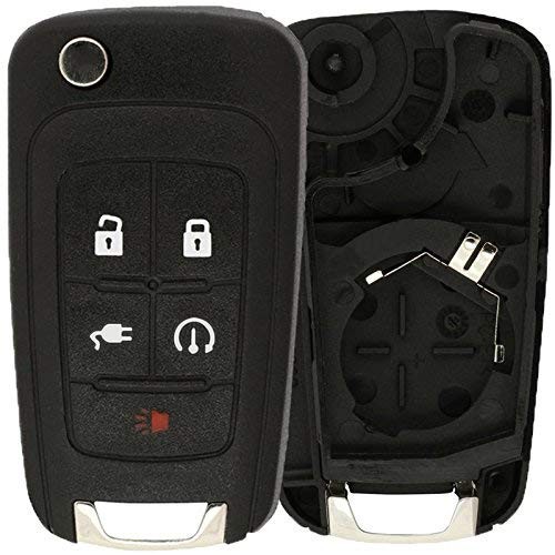 Keyless Entry Car Remote Start Flip Key Fob Shell Case Button Pad Outer Cover