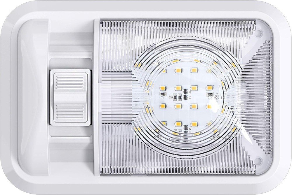 2 Pack 12V RV Ceiling Dome Light RV Interior Lighting Trailer Camper W/ Switch