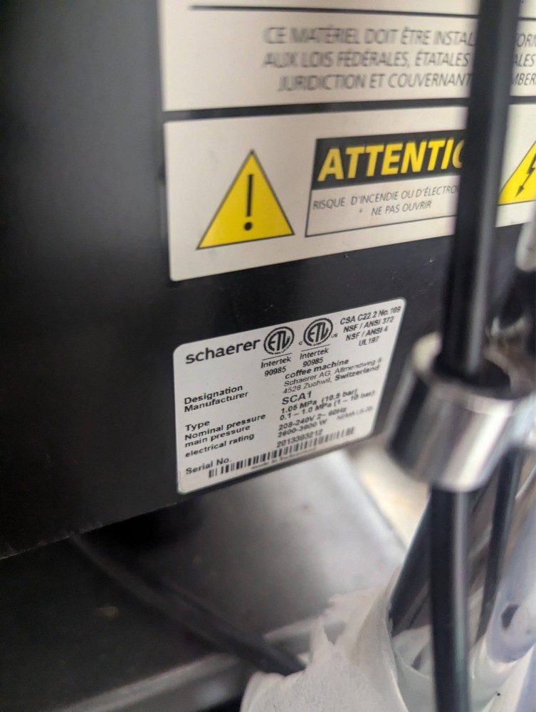 Schaerer Coffee Art C Superautomatic Coffee Machine SCA1 - Tested & Working!