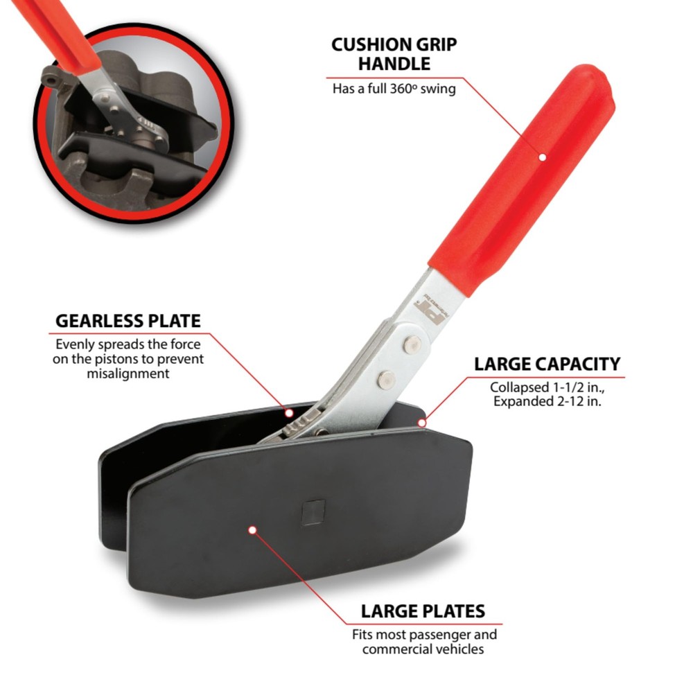 Performance Tool W80110 Gearless Piston Spreader Brake Pad