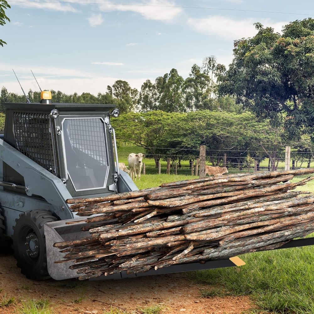 60" Clamp on Forks - Versatile Skid Steer Loader Attachments