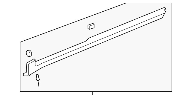 Genuine GM Primed Driver Side Rocker Panel Front Molding 22860103