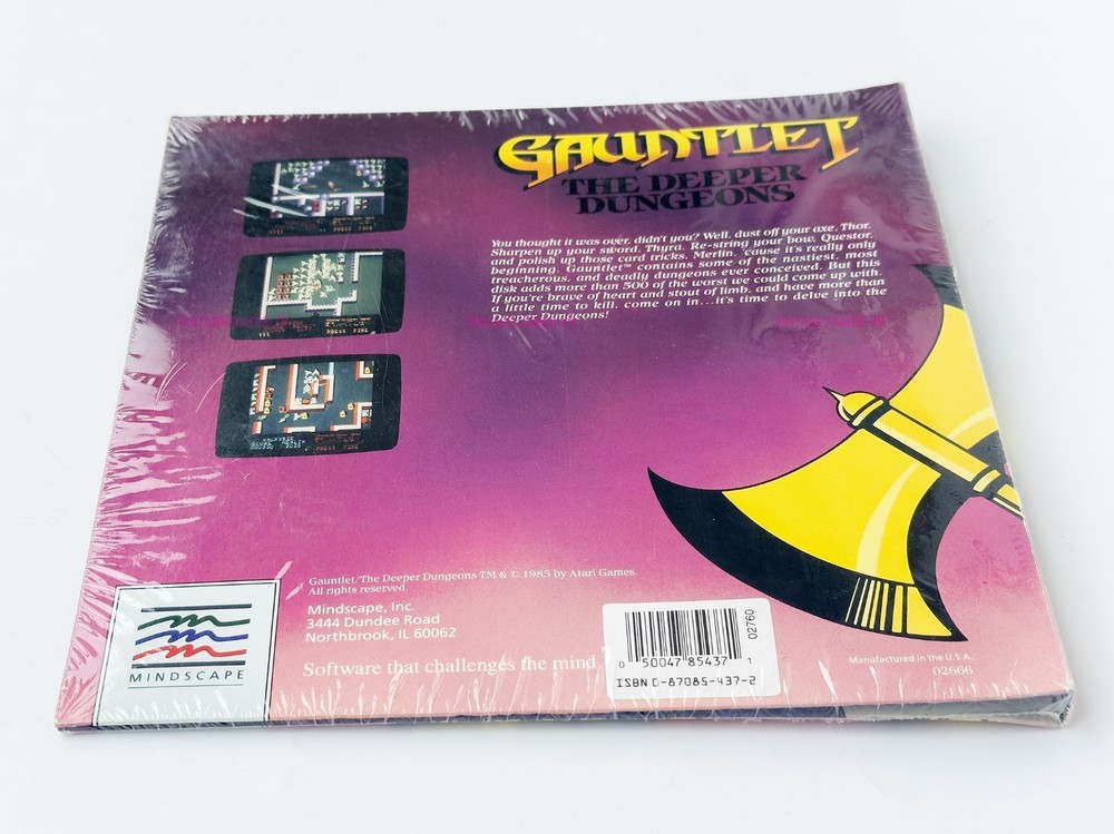 Gauntlet: The Deeper Dungeons - Mindscape - 1987 / Commodore 64/128 - Sealed