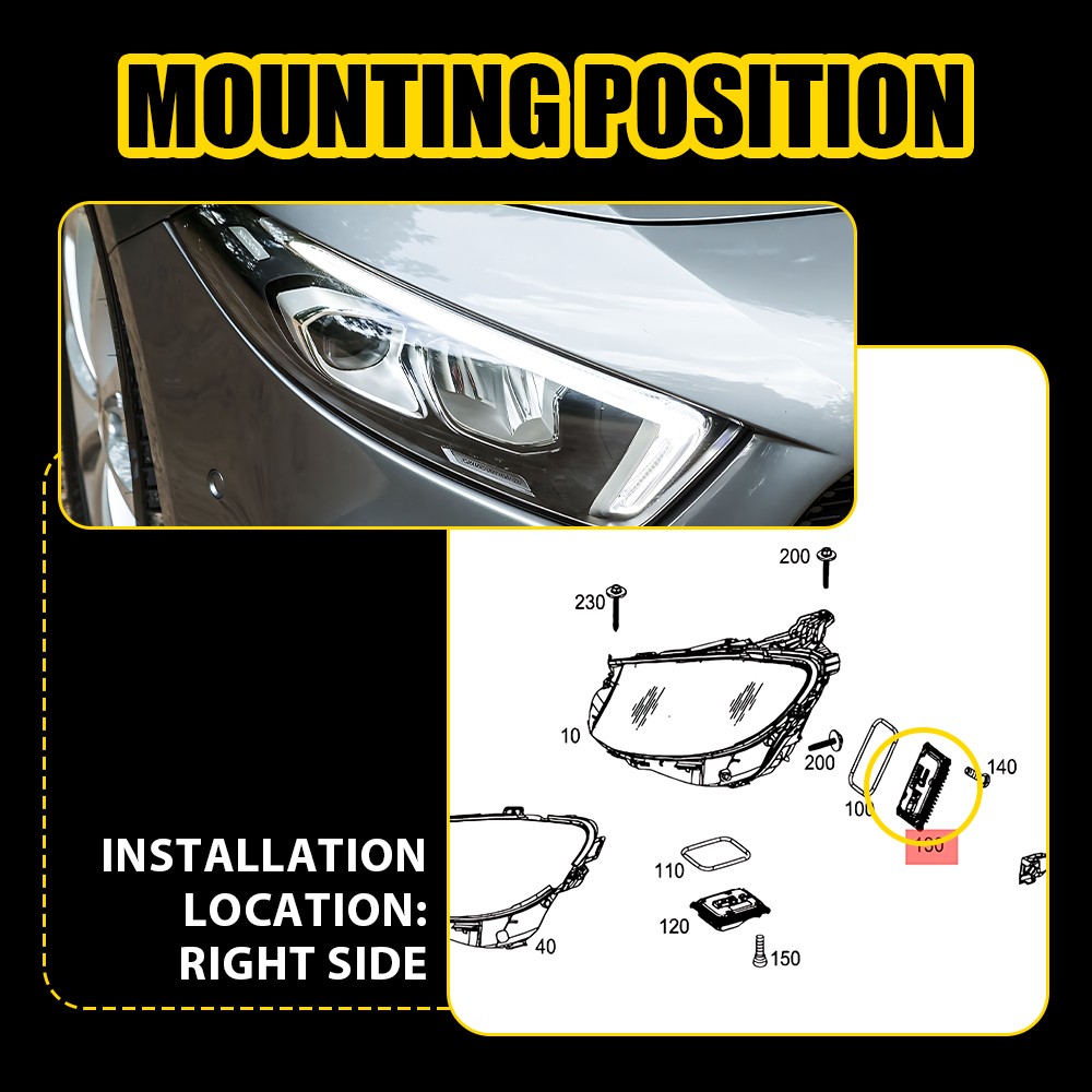 New OEM Headlight LED Module Ballast For 19-23 Mercedes Benz W247 A2479004204
