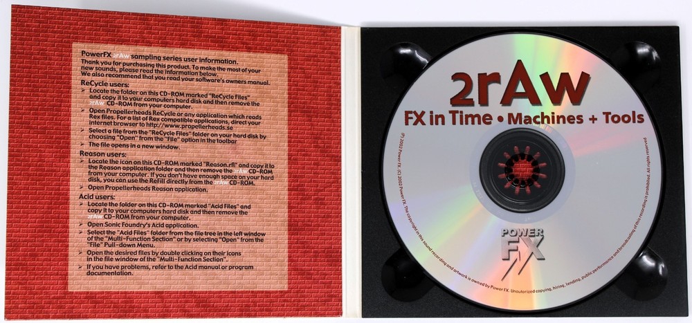 Power FX FX In Time Machines + Tools Sample/Sound Library/Sampling CD