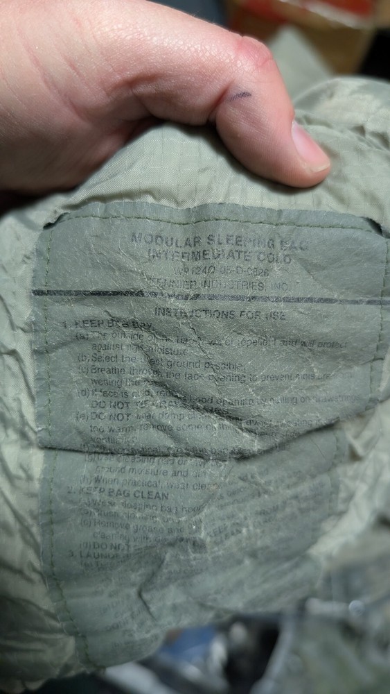 Intermediate Cold Weather Sleeping Bag Cold Weather - Gray