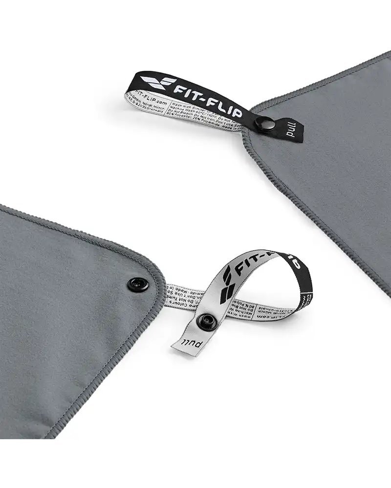 - Fit-Flip Microfiber Towel 50x100 cm, Grey