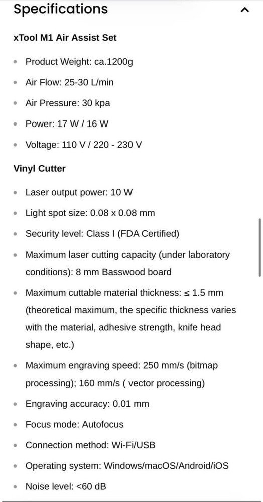 xTool M1 Ultra 20W Laser Engraver, 3-in-1 Machine, Rotary Bundle
