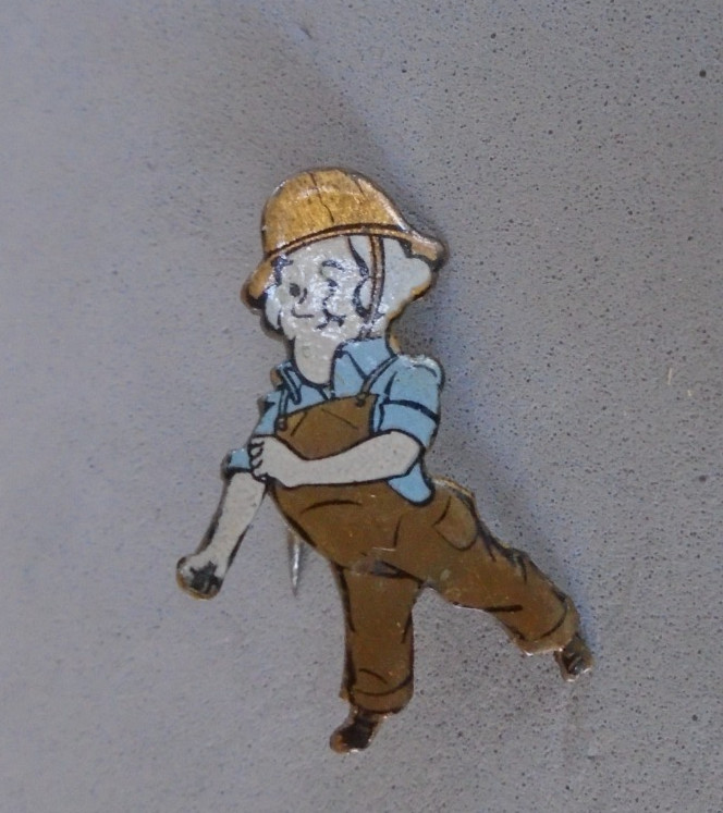 WWII war worker enamel pin