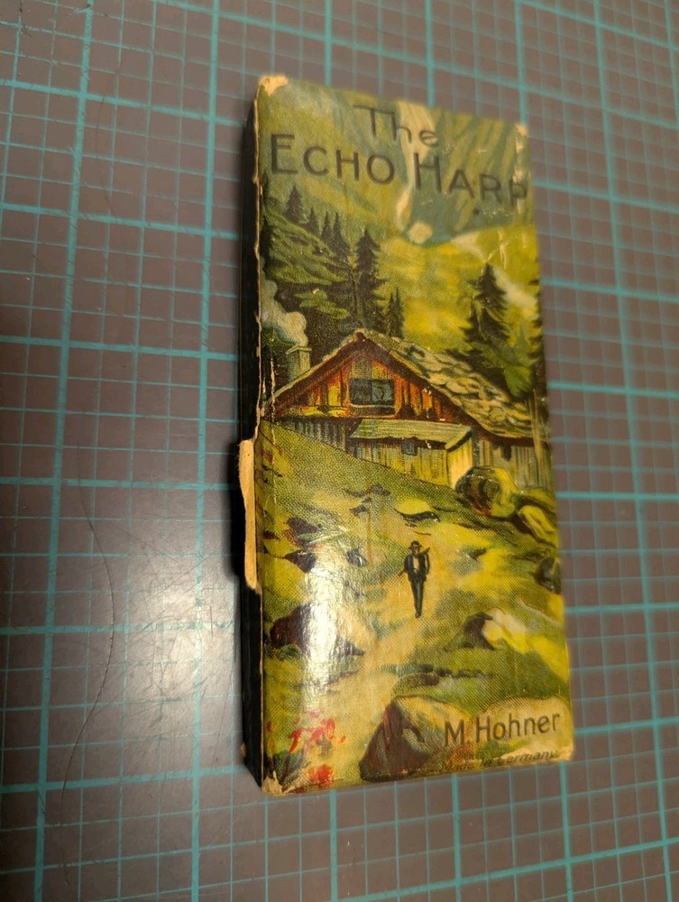 Antique M. Hohner "The Echo Harp" Harmonica Germany Top Box Only