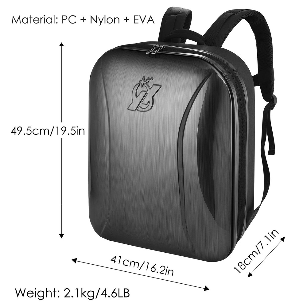 PONYRC Professional Hard Case for DJI FPV Combo Drone, Large, Backpack