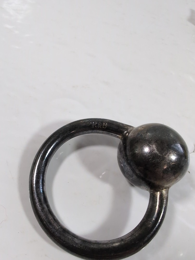 Vintage R&B Rattle Ring Teething Silver Plated?