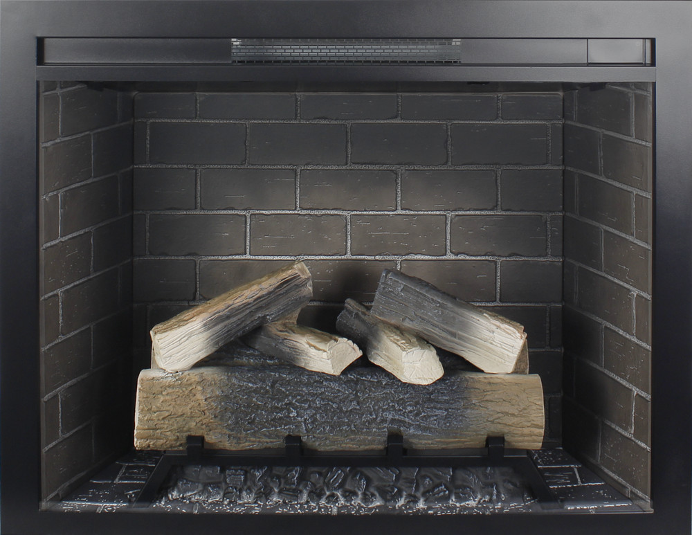33" Infrared Electric Fireplace Insert Touch Panel Home Heater Smokeless Firebox