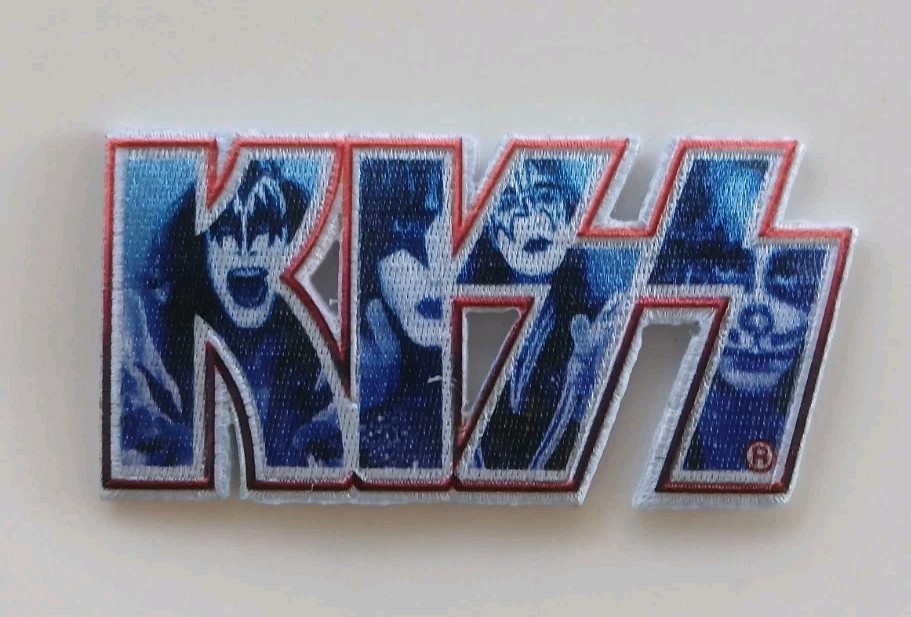 Kiss Faces Logo Patch Licensed Kiss New 4" x 2" Cool Patch