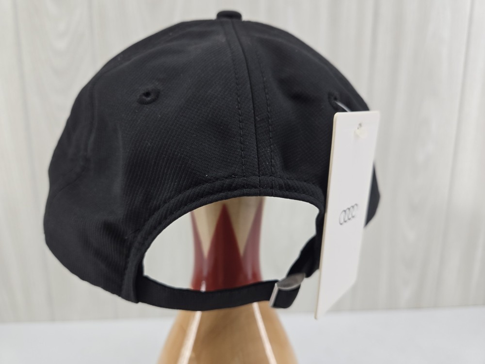 AUDI StrapBack Mesh Trucker Hat Panel Cap Black White