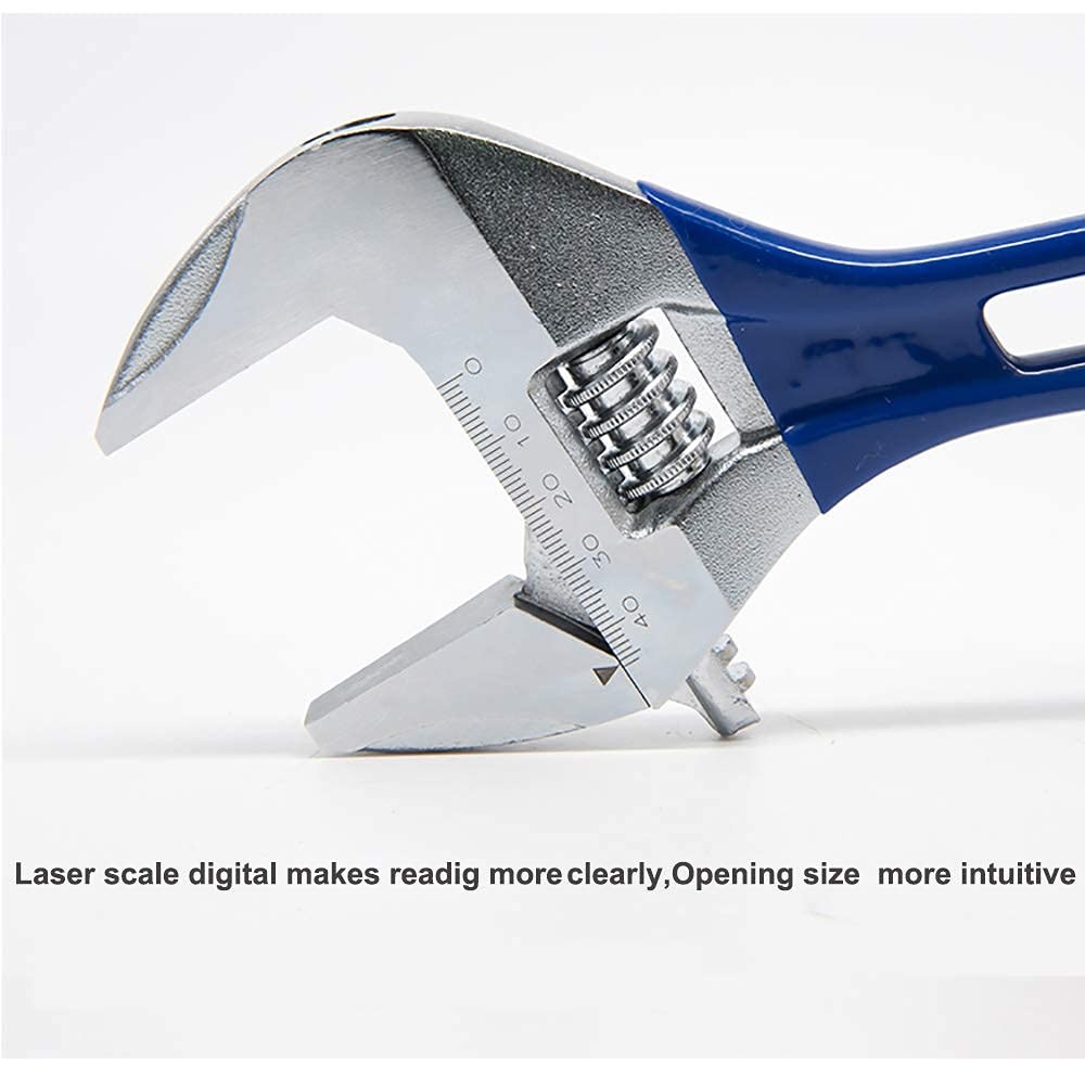 Wide Opening Stubby Adjustable Wrench Spanner With Short Handle 4 Inch Chrome Va