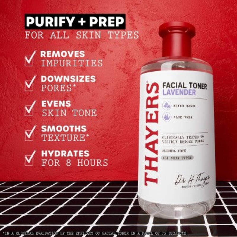Thayers Remedies Witch Hazel Alcohol Free Lavender Facial Toner 12 fl oz - New