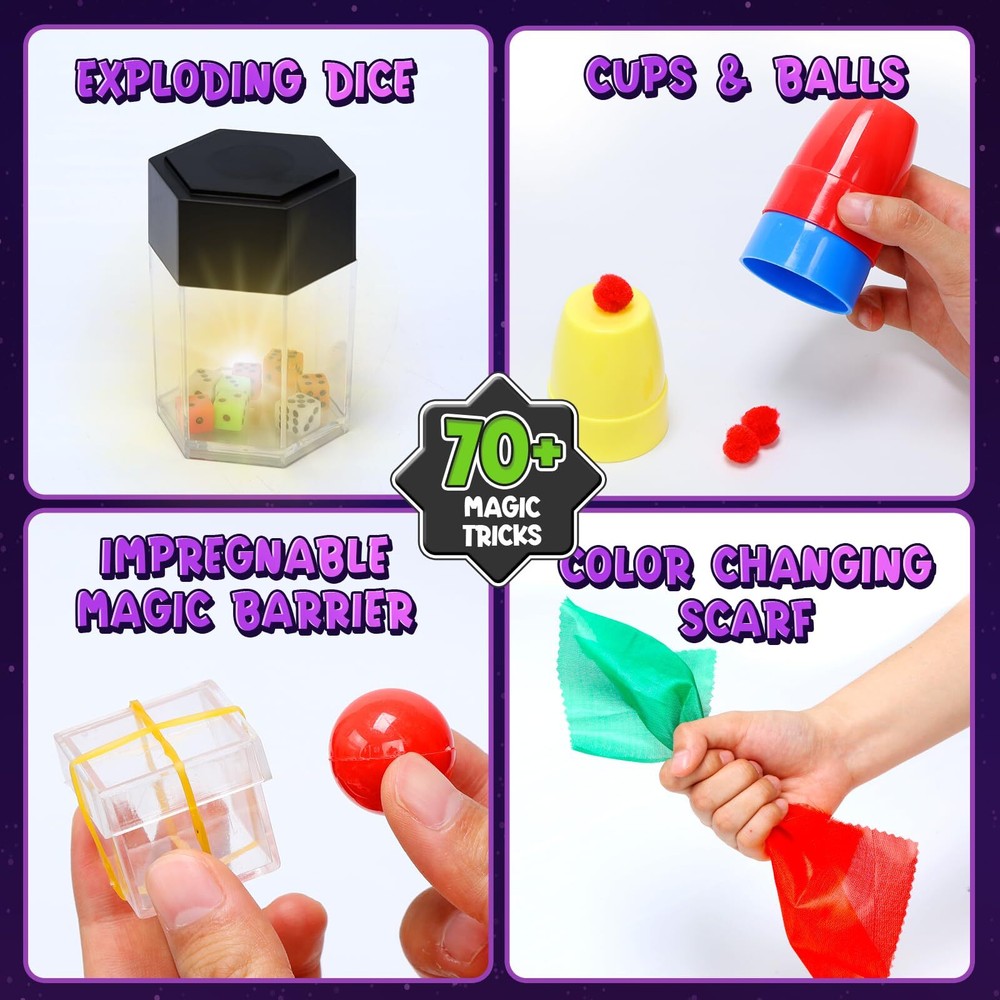 Magic Kit - Magic Tricks for Kids Magic Set with Step-By-Step Instructions