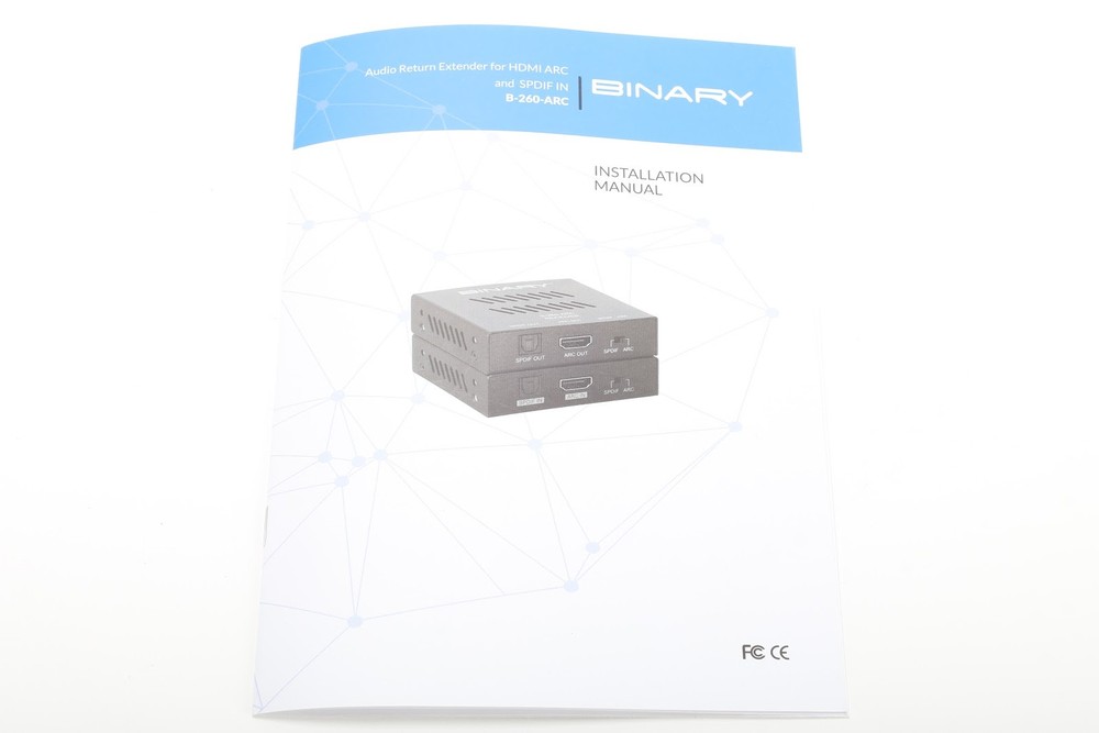 Binary B-260-ARC Audio Return Extender Transmitter and Receiver With Accessories