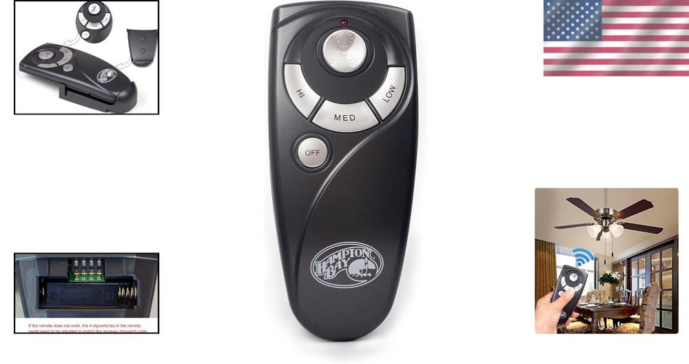 High-Range Replacement Remote for UC7083T - Control Hampton Bay Fans with Ease