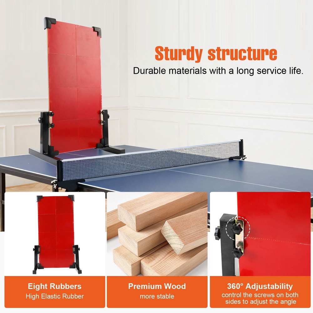 Rebound Board Ping Pong Self-study Exercise Table Tennis Return Trainer 60x33cm