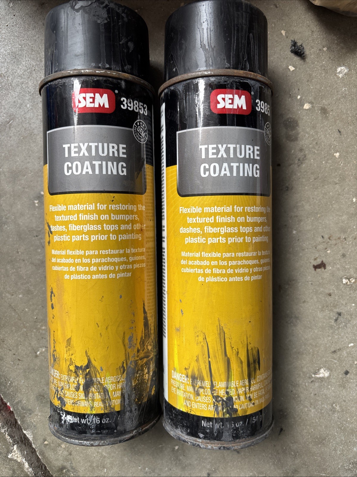 (305B) New old stock with paint on Can Texture Coating SEM-39853 (2 Pack)