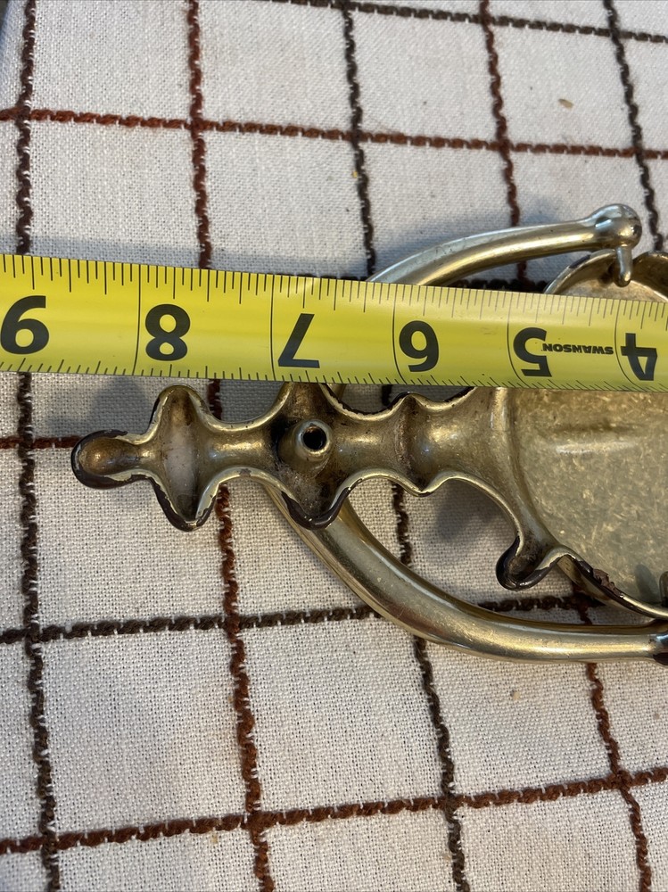 Vintage preowned Polished Solid Brass Door Knocker 9”x 4”Inch