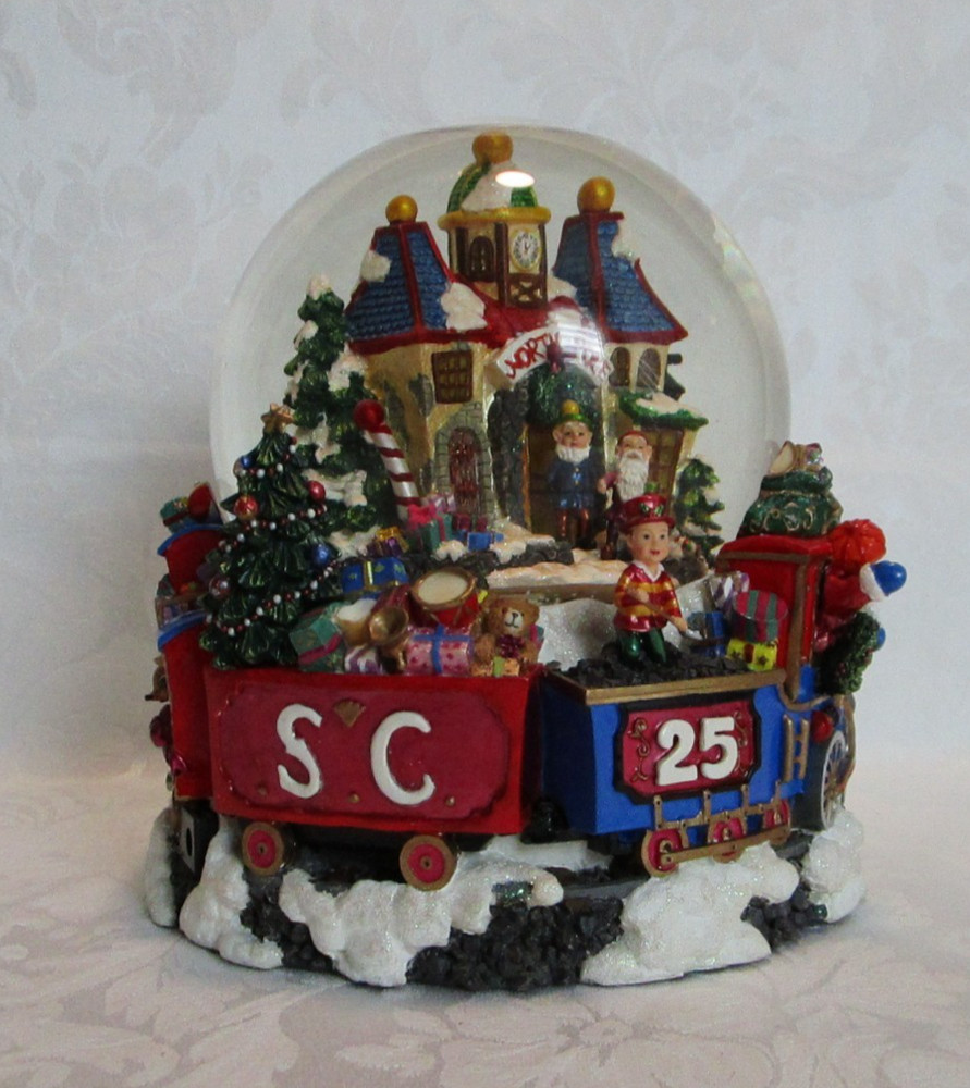 Christopher Radko North Pole Express Large Snowglobe