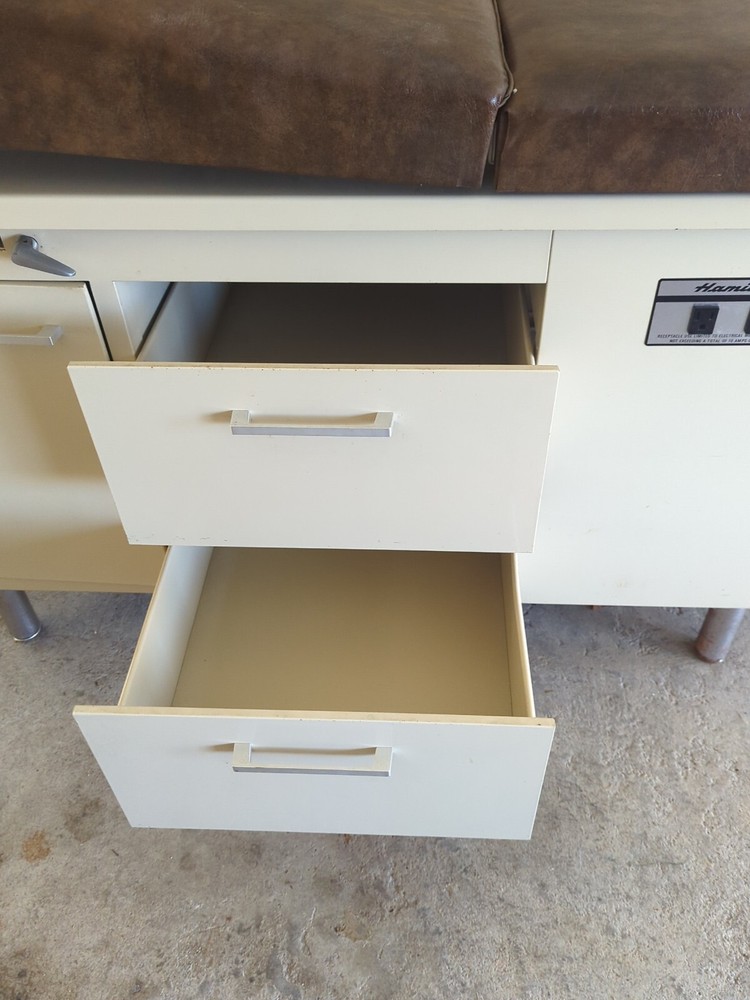 Retro Hamilton Exam Table brown / tan used EUC