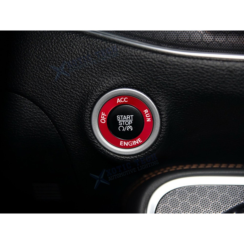 Engine Start Stop Button Cover Trim Ring For Dodge Charger Challenger Durango