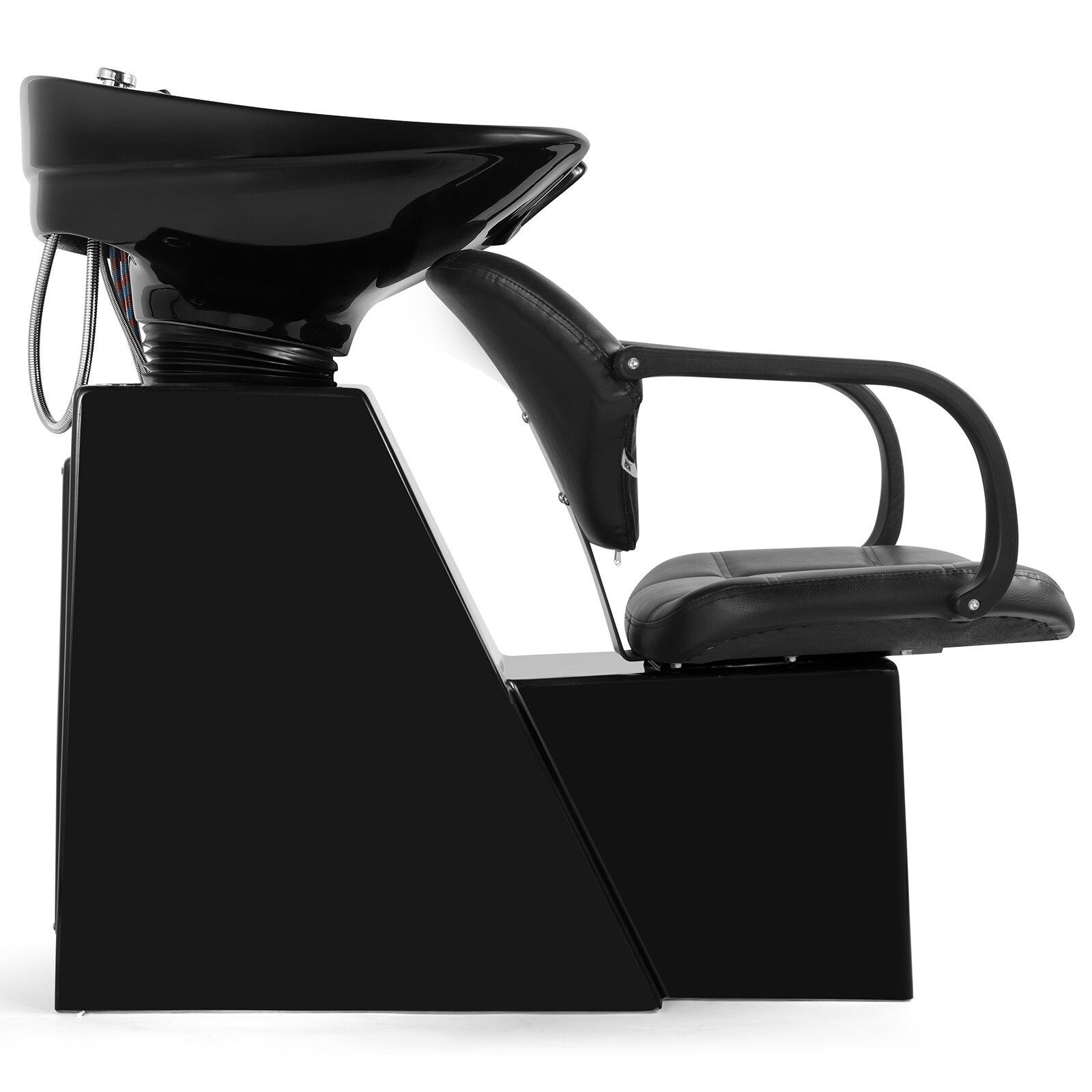 Pro Barber Backwash Unit Ceramic Shampoo Bowl Washing Sink Beauty Salon Station