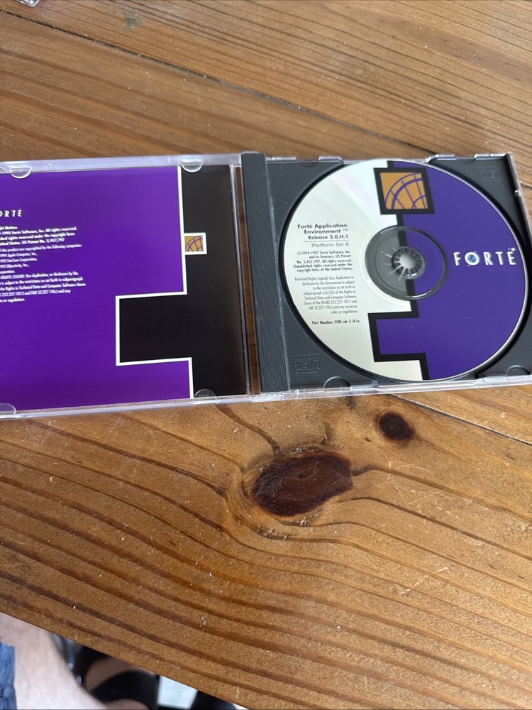 Forté Application Environment Software Inc Cd 1994 1995 Apple Faircom Objectivit