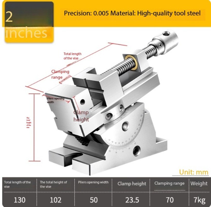 Precision Bench Vise Grinding Machine Table Vise Rotatable Universal Table Vise